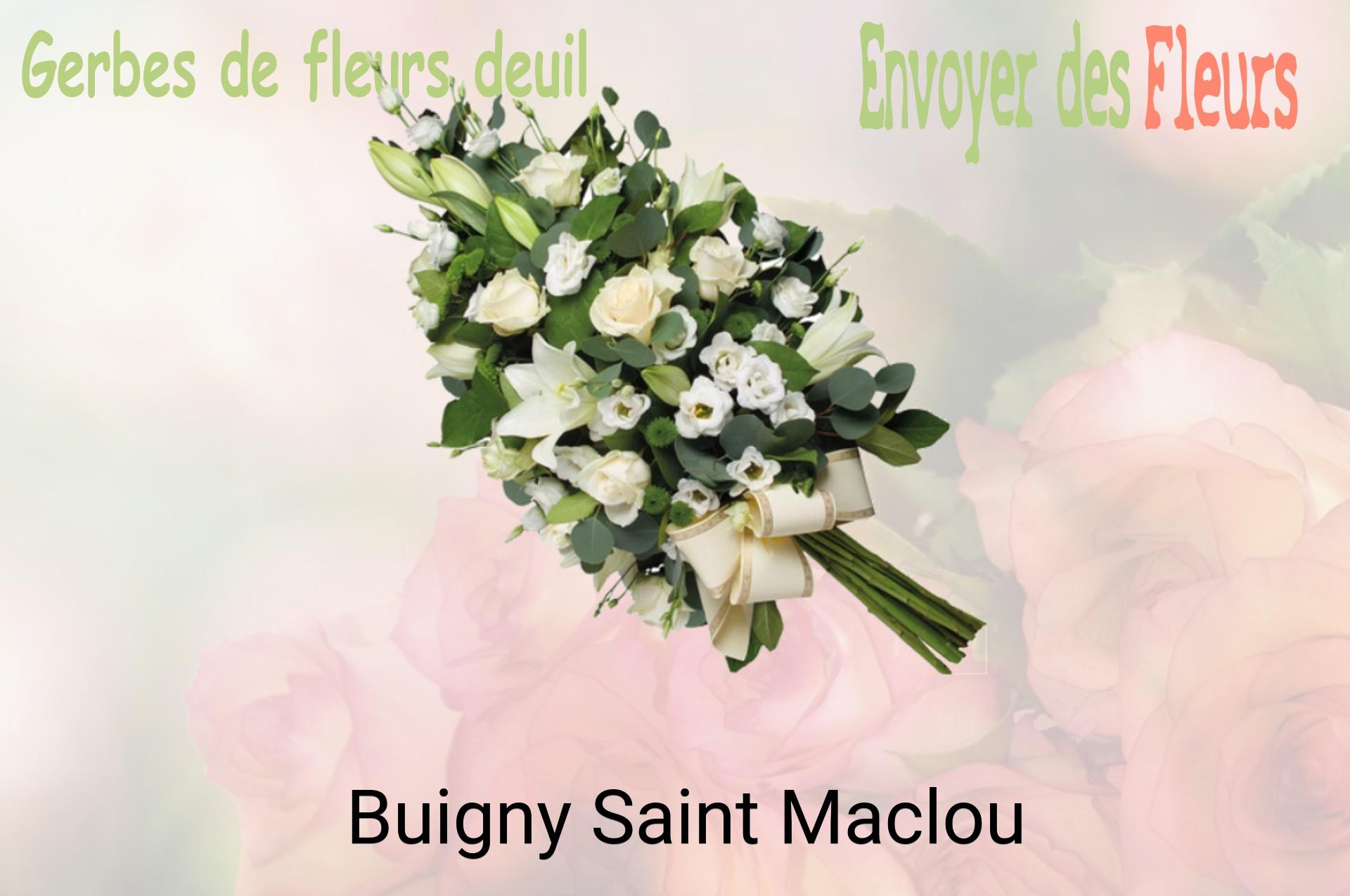 Gerbe de fleurs de deuil livrée à Buigny-Saint-Maclou